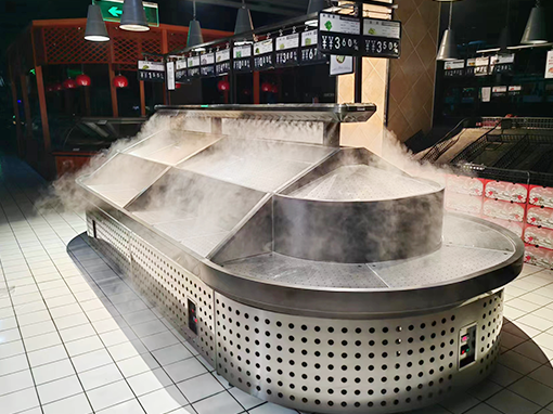 环岛制冷喷雾叶菜架价格